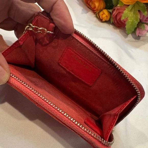 Authentic CHANEL Quilted Card Wallet